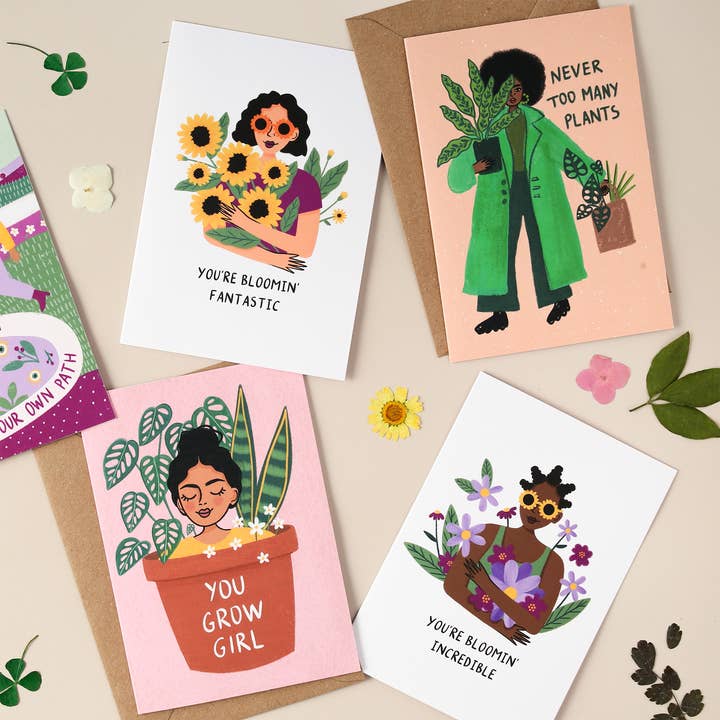 heyimsakina - Wholesale Friendship Card - You're Blooming Fantastic Card