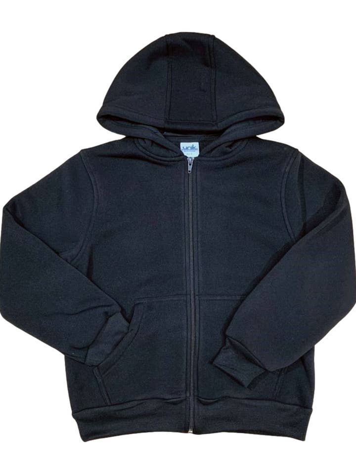 Unik Uniform Hoodie Zipper Jacket Black for wholesale on Faire5