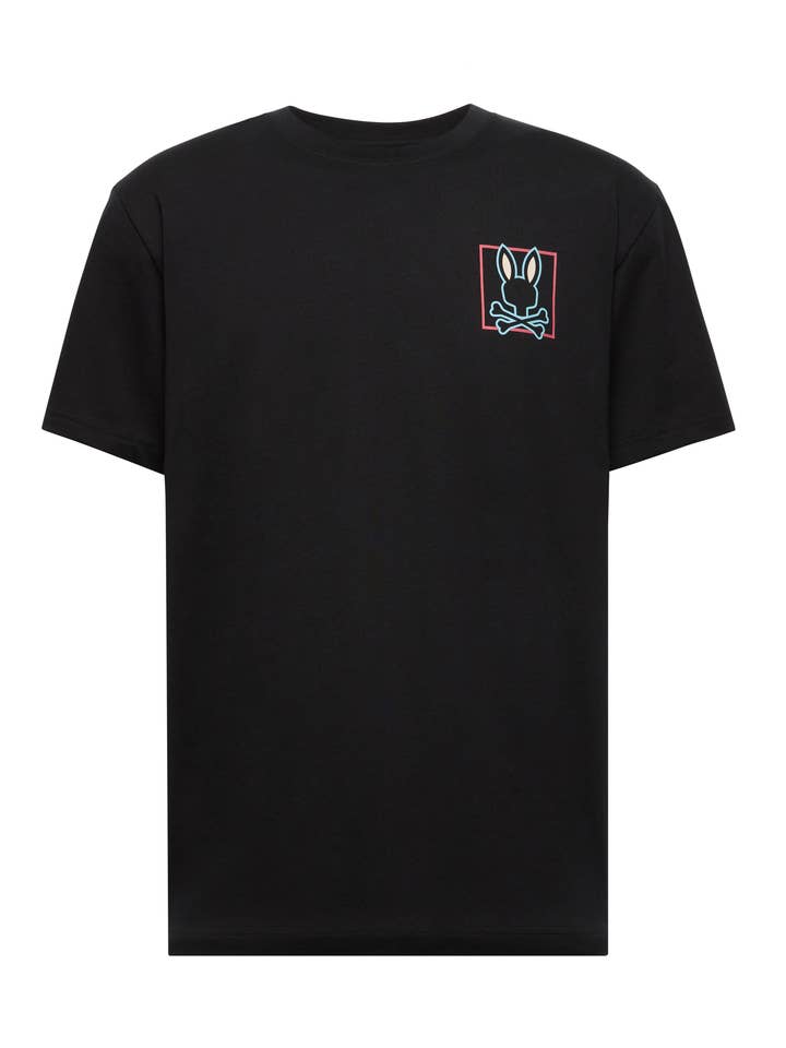 T-shirt graphique Jesse-001 Noir pour la vente par Psycho Bunny