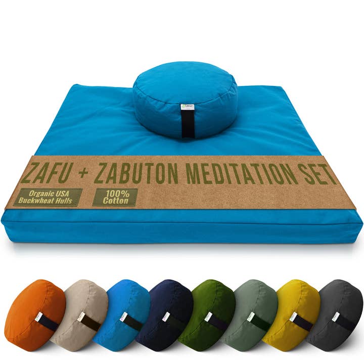 Bean Products - Wholesale Meditation Supplies - Zafu + Zabuton Meditation Cushion Set - Cotton ..Made in USA1