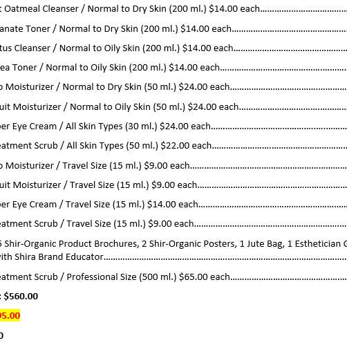 Shira Esthetics - Wholesale Facial Care Set/Kit - Shir-Organic Silver Package1