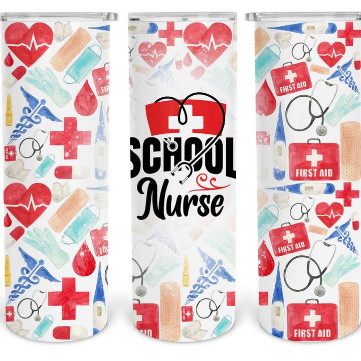 Fandangles - Wholesale Insulated Mug/Tumbler - School nurse tumbler