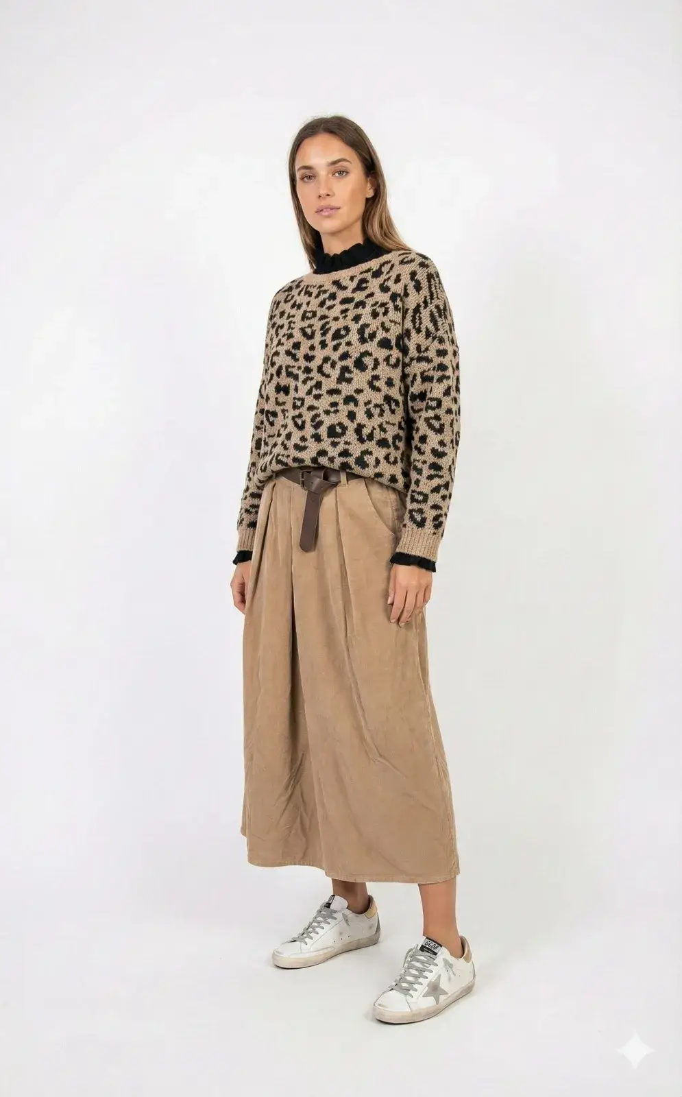 Mimi & Gogo - Wholesale Skirt - Women's - Velvet Skirt With Belt @8855_JuVCeinture10