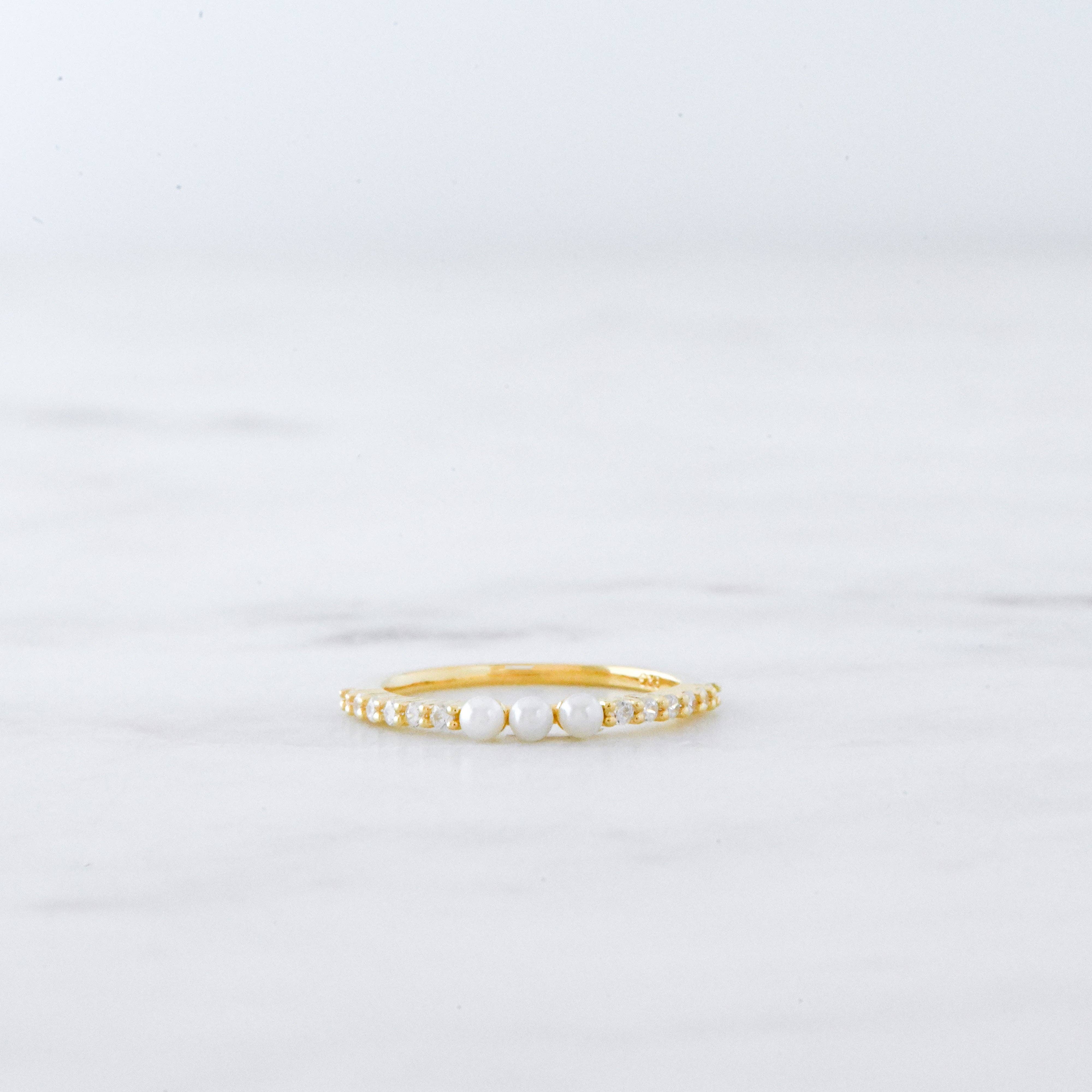 Sami Jewels - Vente Bague avec plusieurs pierres - Bague trois perles8