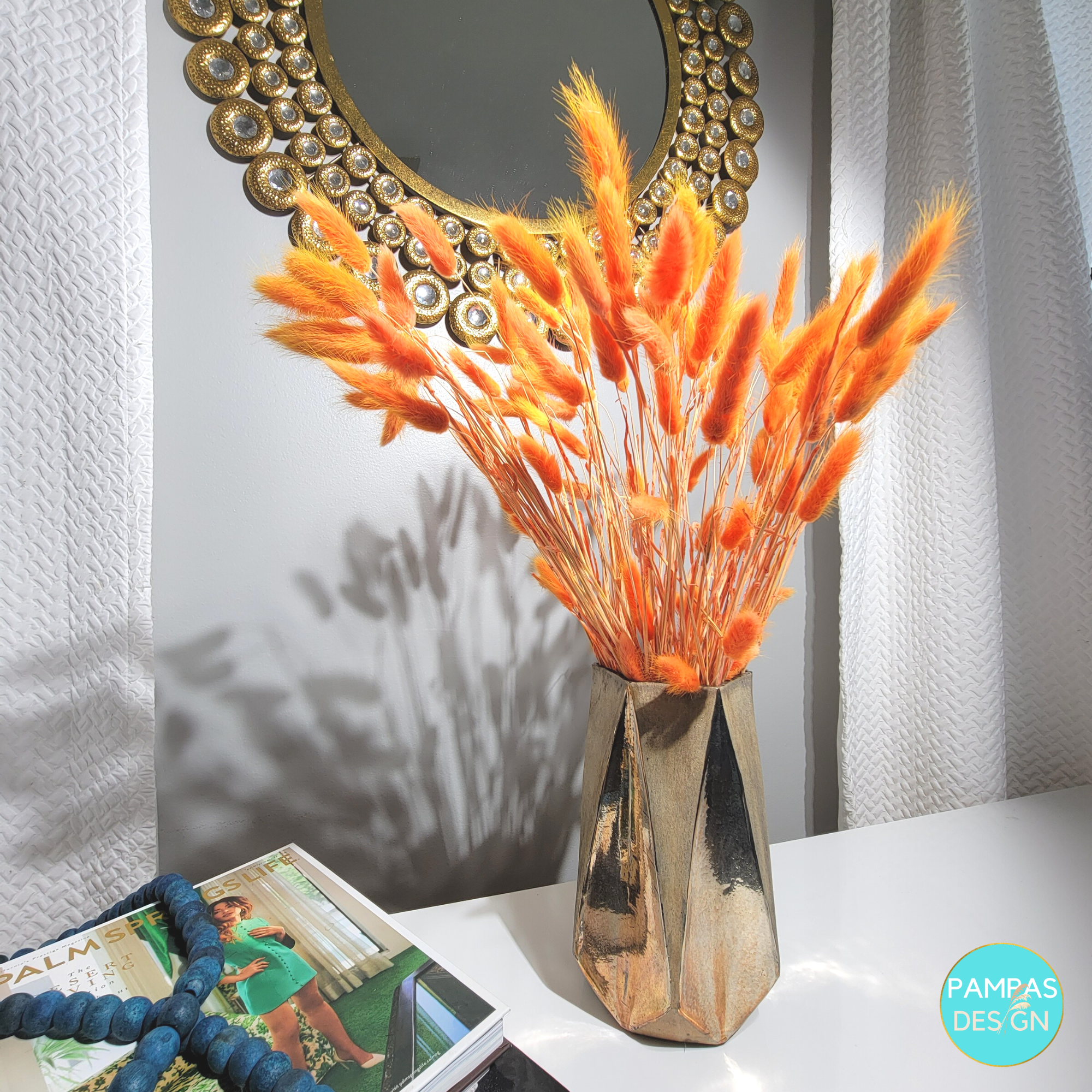 Pampas Design – Engroshandel Tørrede/pressede blomster – Bunny Tails Natural 60 Stængler3