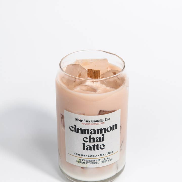 Noir Lux Candle Co - Wholesale Jar/Filled Candle - Iced Cinnamon Chai Latte Coffee Candle4