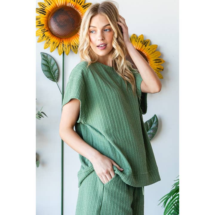 Veveret - Wholesale Knit Top - Women's - Waffle Textured Knit Top12