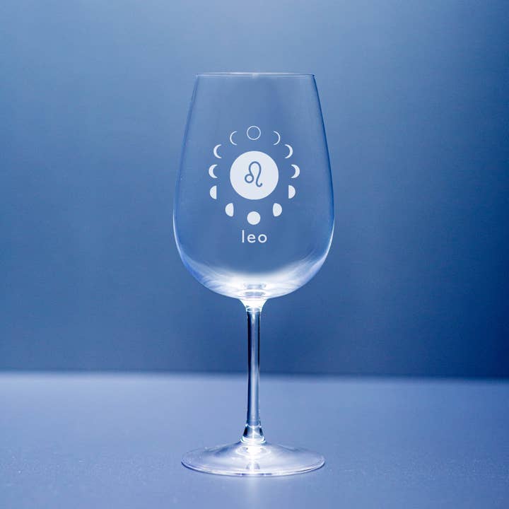 Zodiac Stemmed Wine Glasses Pre-Pack for wholesale by Morning Fog Studios