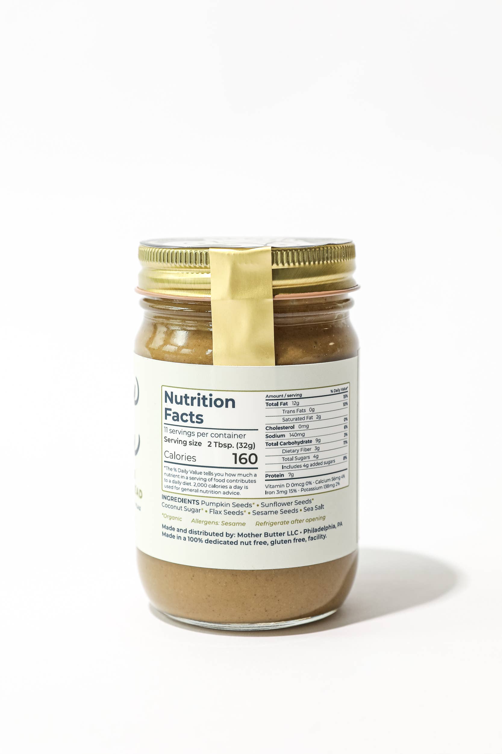 Mother Butter - Wholesale Nut Butter - Mother Butter Original - 12oz Jar2