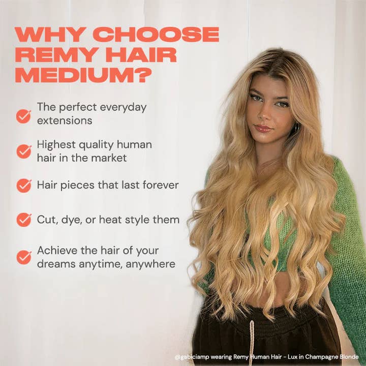INH Hair - Wholesale Hair Extensions - Lux Remy Hair Extensions | 22" extra-long extensions