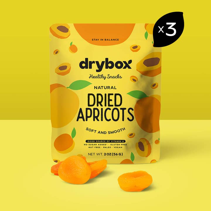DRYBOX - Wholesale Dried/Dehydrated Fruit - Drybox Dried Apricots 2oz x 12packs Snacks for Office School5