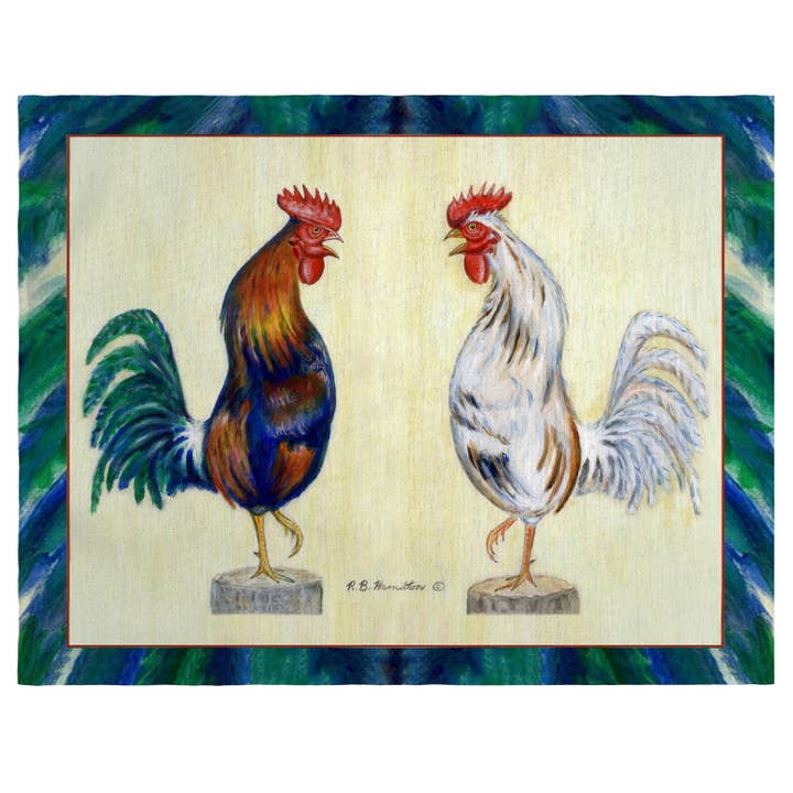 Blue Rooster Place Mat Set of 4 for wholesale by Betsy Drake Interiors