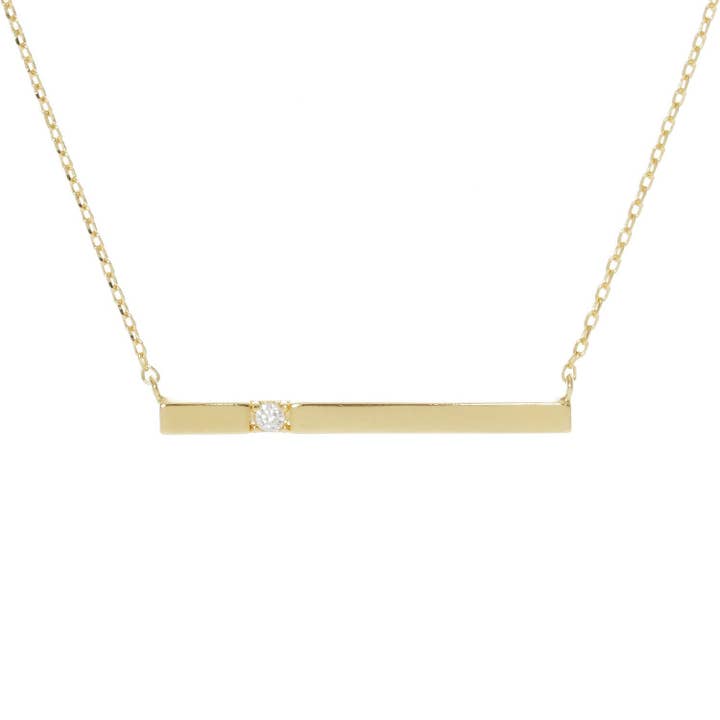 Collier à fines barres en métal doré pour la vente par OHBOOBA DESIGN