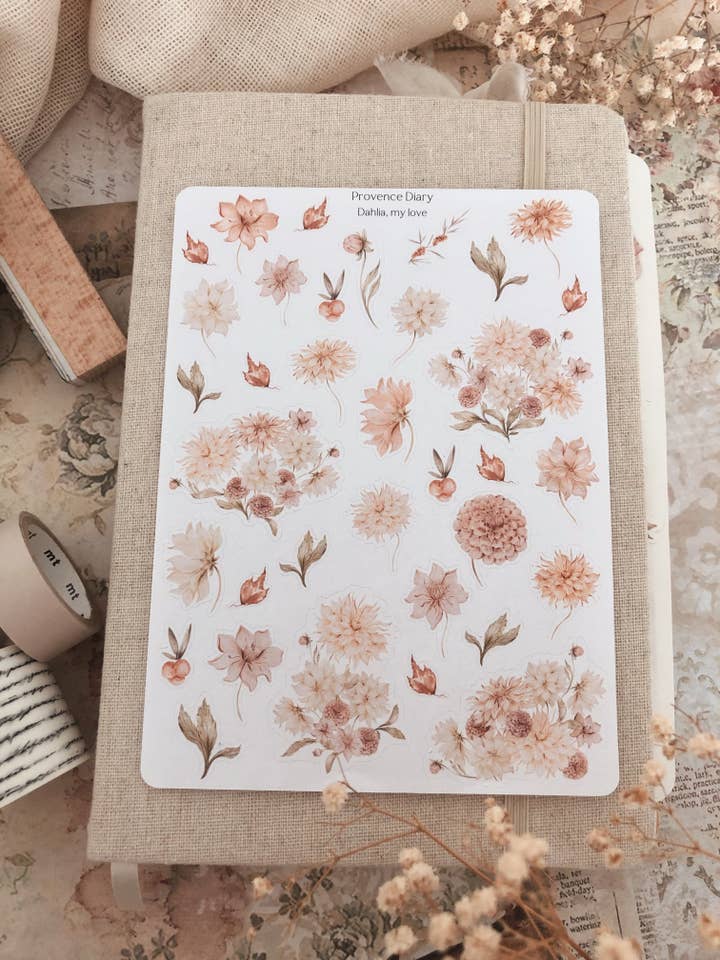 Klistermærkeark - Dahlia, My Love for engroshandel hos Chapteries