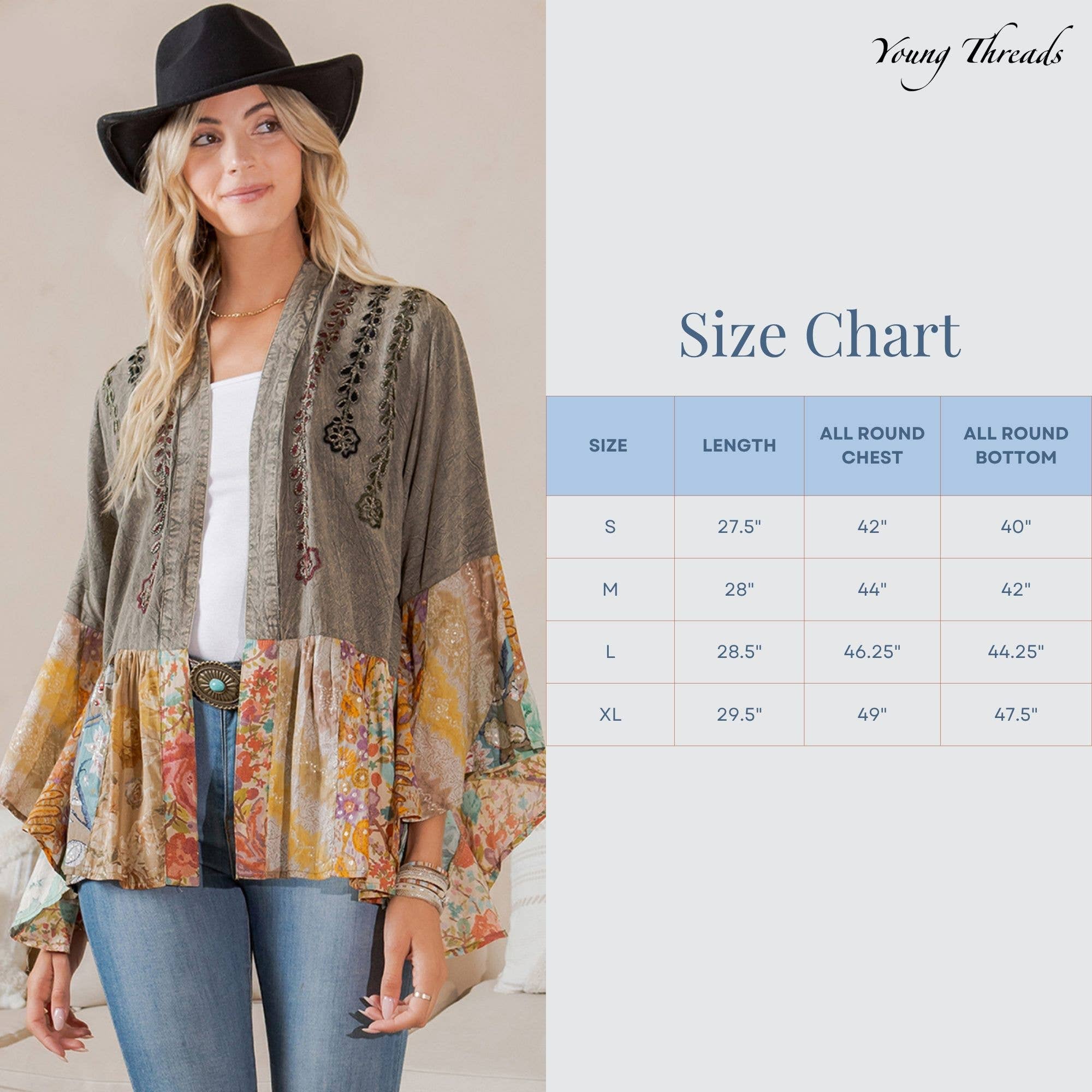 GRAVEL Vintage Bohemian : Patchwork Shirt  for wholesale on Faire7