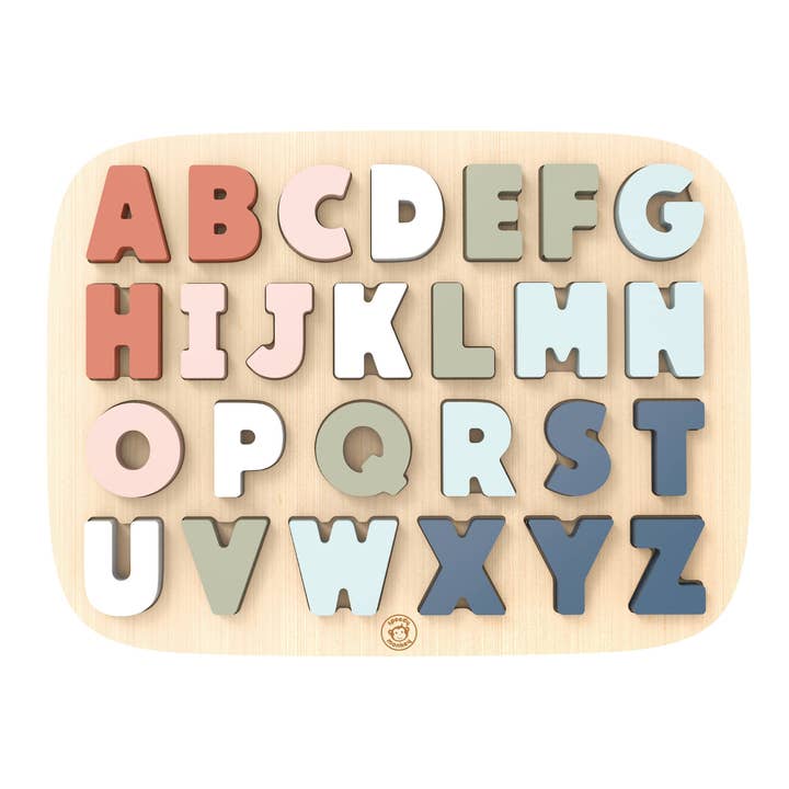 Speedy Monkey - Puzzle des formes Alphabet - 32x23,5x2 pour la vente par Speedy Monkey