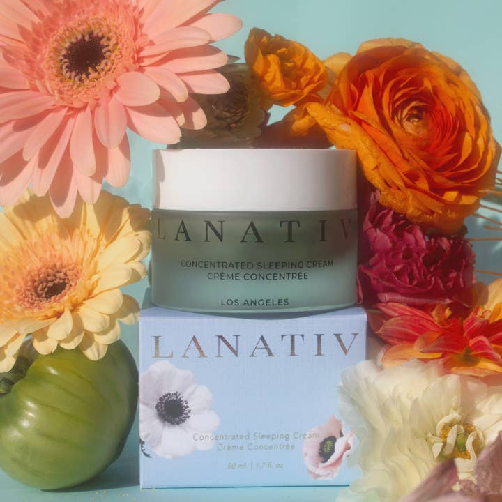 Lanativ - Venta al por mayor Cremas de noche - Crema Concentrada para Dormir: Bálsamo Reparador de Tanaceto Azul