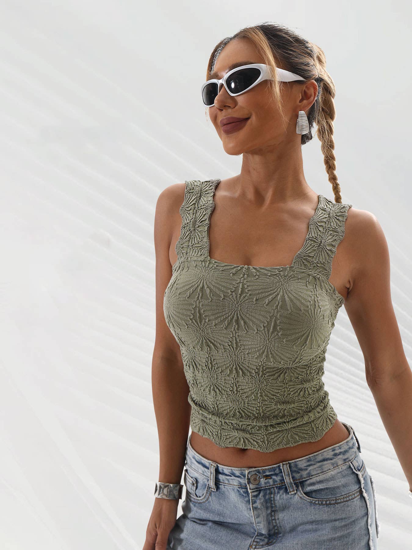 Hope & Sunshine - Wholesale Tanktop - Dames - Jacquard gebreide tanktop16