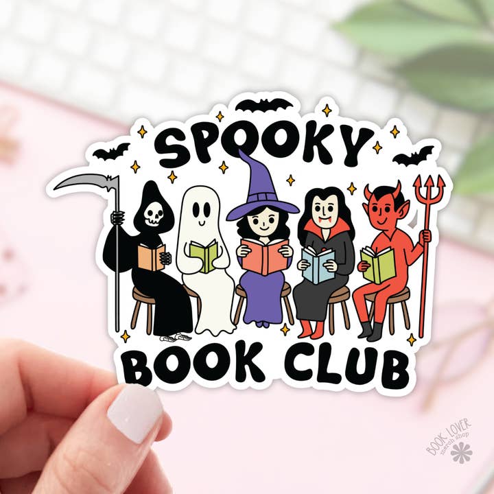 Autocollants Spooky Book Club/Autocollants Bookish/Book Lover pour la vente par Book Lover Merch Shop