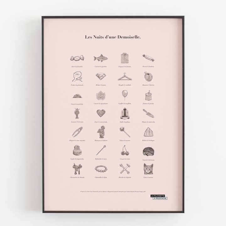 Display The Nights of a Young Lady - 30x40 cm for wholesale by La Majorette à Moustache