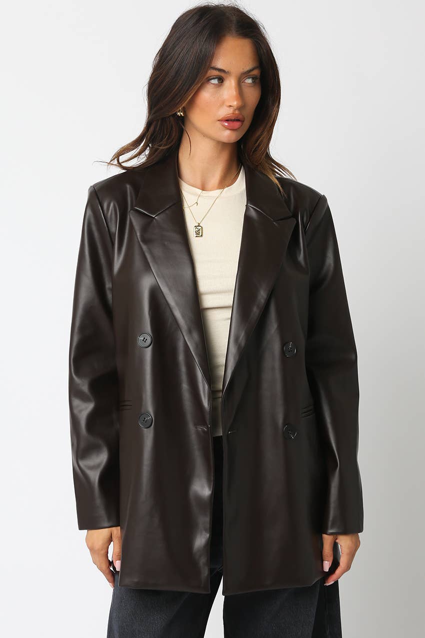 Olivaceous – Engroshandel Jakke - Dame – Zion PU Jakke4