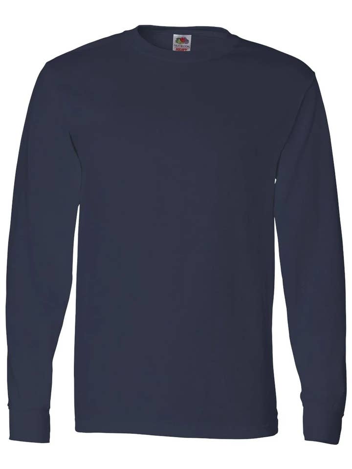 Mad Style - Wholesale T-Shirt - Unisex - M2O: Navy Unisex Long Sleeve Crew