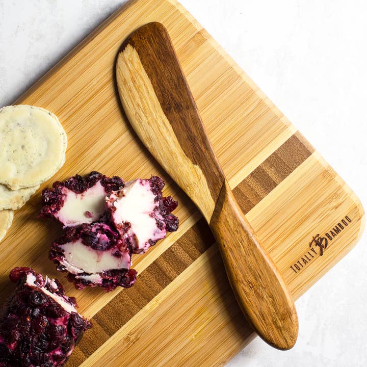 Totally Bamboo - Wholesale Cheese Spreader - Two-Tone Spreader Knife for Cheese, Dips and Spreads2