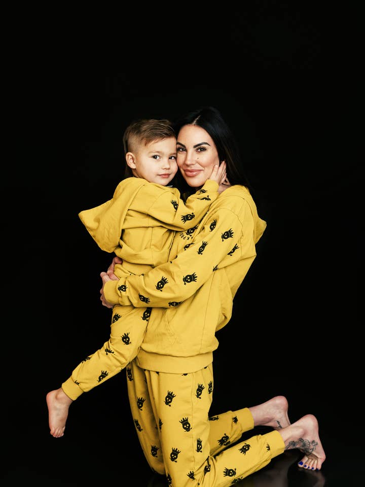 Yellow Signature Skull Tracksuit – Bold Kids Street Style for wholesale by A & K Prodigy