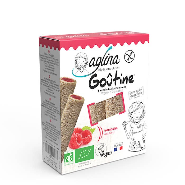 Gourmetkiks Goûtine: boghvedekiks med hindbærfyld for engroshandel hos AGLINA by Paradeigma Gluten free