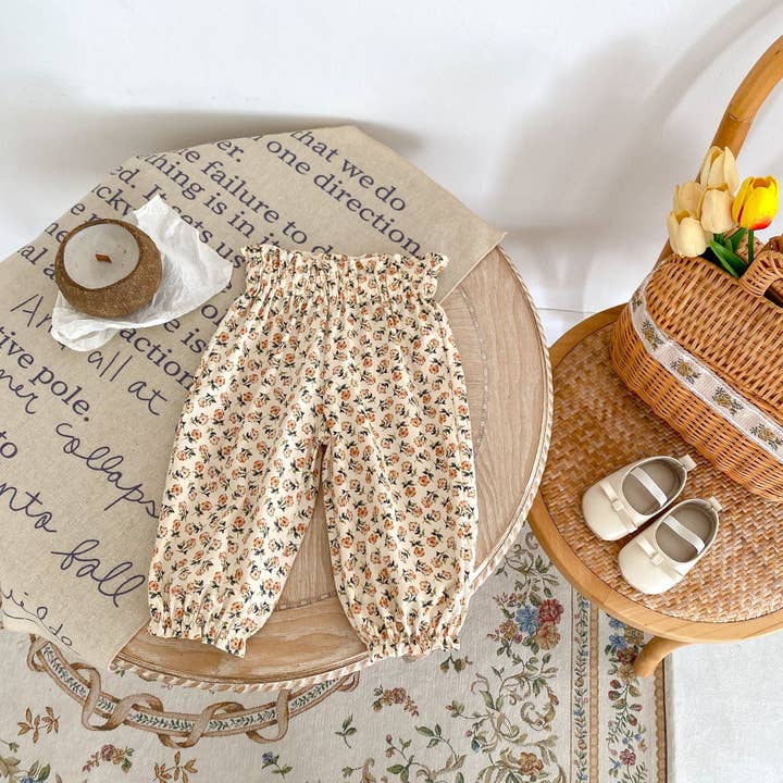 Aprikose 3-24M Baby Mädchen Blumenhosen Großhandel Baby Boutique Kleidung V3824032600130 für den Großhandel auf Faire