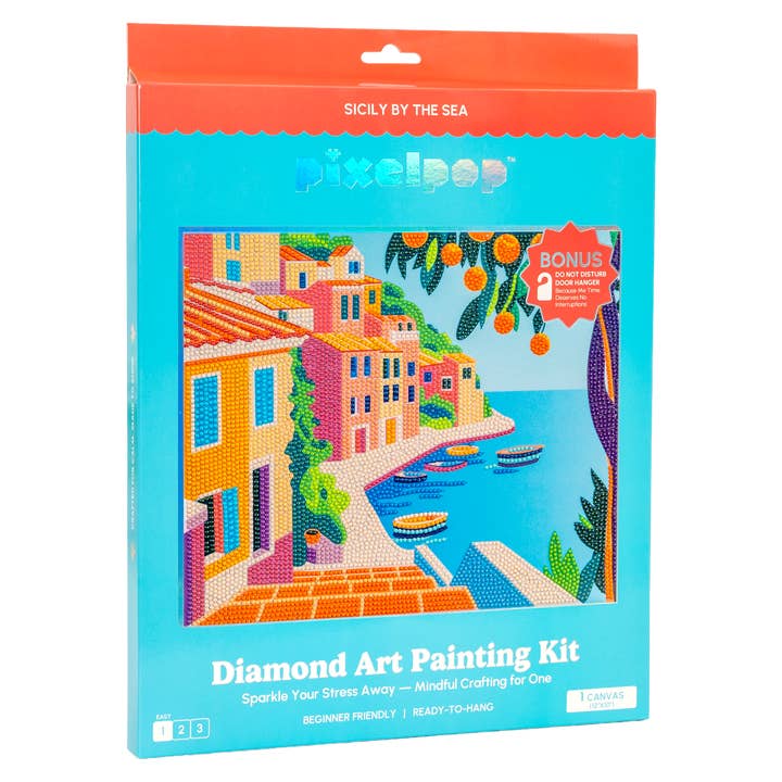 PixelPop™ Diamond Art — Reset Edition - Sicily By The Sea for wholesale by House of Party