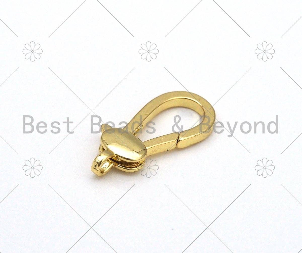 BestBeads&Beyond - Vente Fermoir - Fermoir Mousqueton Ovale de Haute Qualité, Réf#LK4431