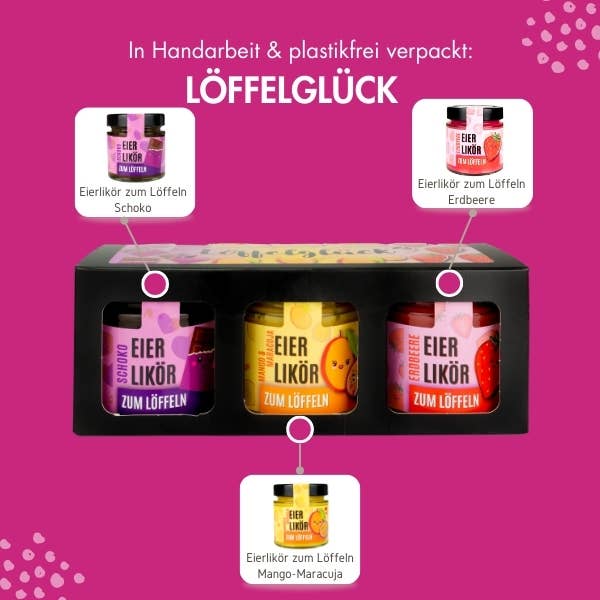 Altenburger Senf & Feinkost GmbH & Co. KG – wholesale Likör – Set med skedlikör – 3 smaker3