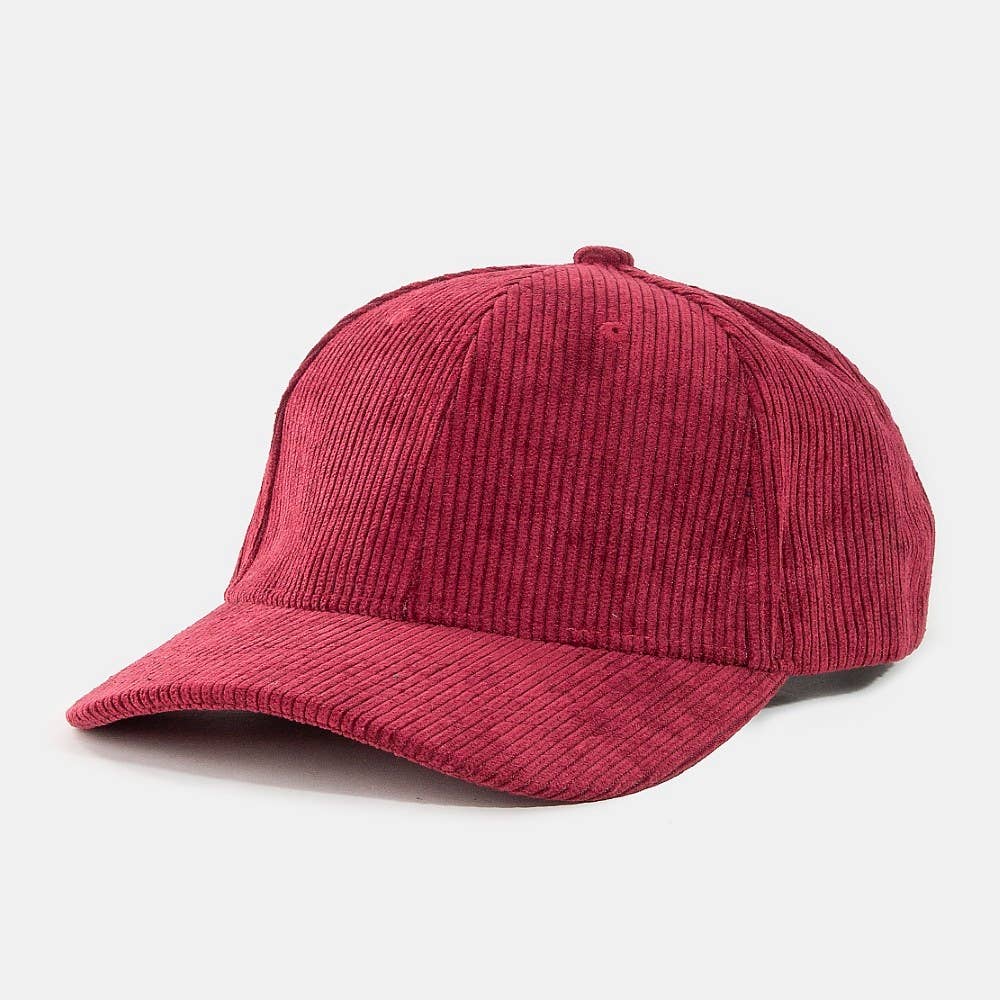 Collections by Fame Accessories - Wholesale Baseball Cap - Women's - Solid Tone Corduroy Trucker Hat5