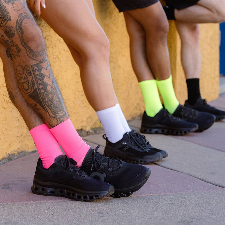 rnnr - Wholesale Socks - Unisex - Marathon Crew Sock- Basic Lime2