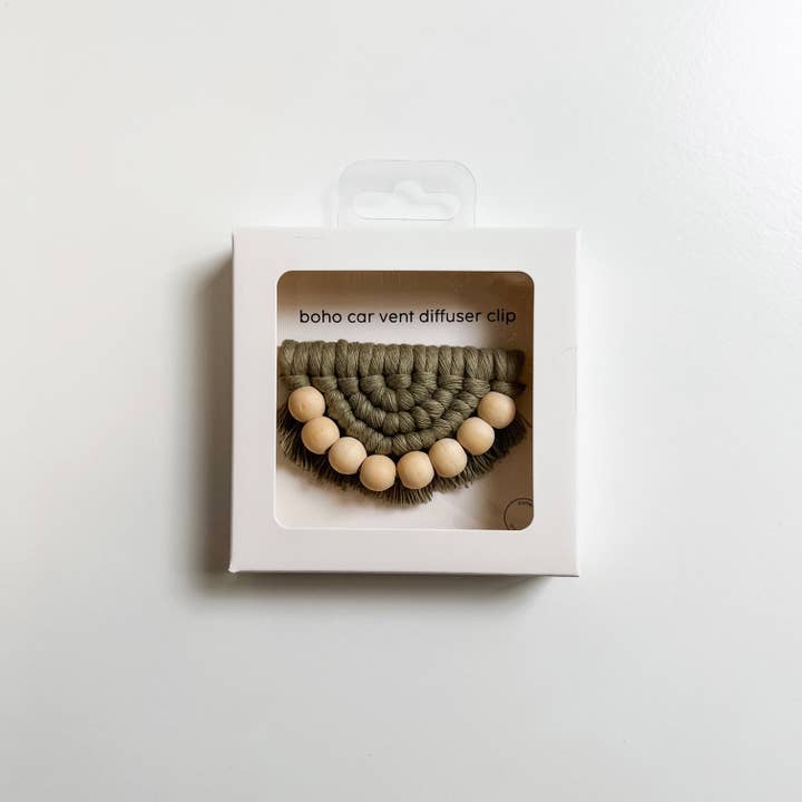 Collective Harmony Co - Wholesale Car Freshener - Women's - boho car vent clip diffuser | macrame car diffuser2