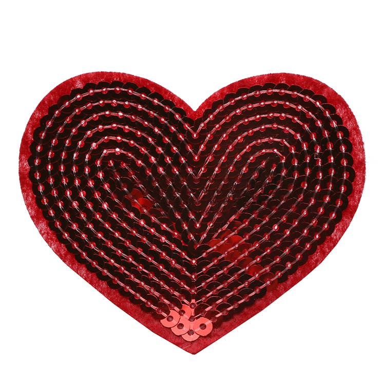 Sparkle Sisters by Couture Clips – wholesale Hair clip – Child – Large Sequin Heart Hair Clip0