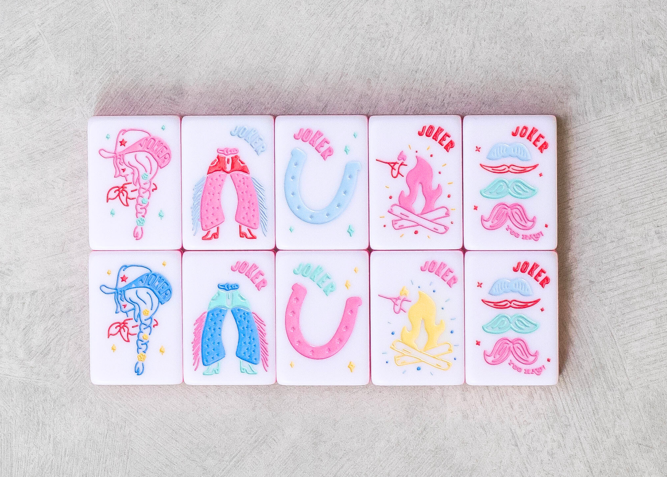 Miss Mahjong - Wholesale Board Game - Miss Cowgirl: Mahjong Tile Set5