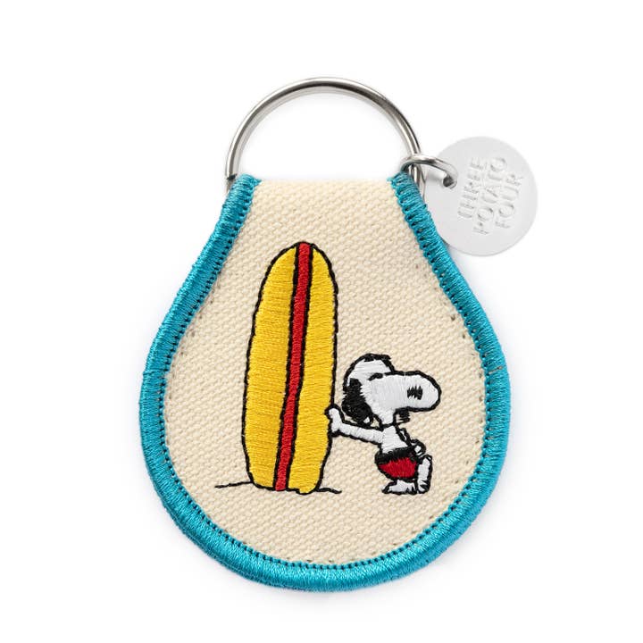 Three Potato Four - Wholesale Keychain - Unisex - 3P4 x Peanuts® - Snoopy Surf Patch Keychain