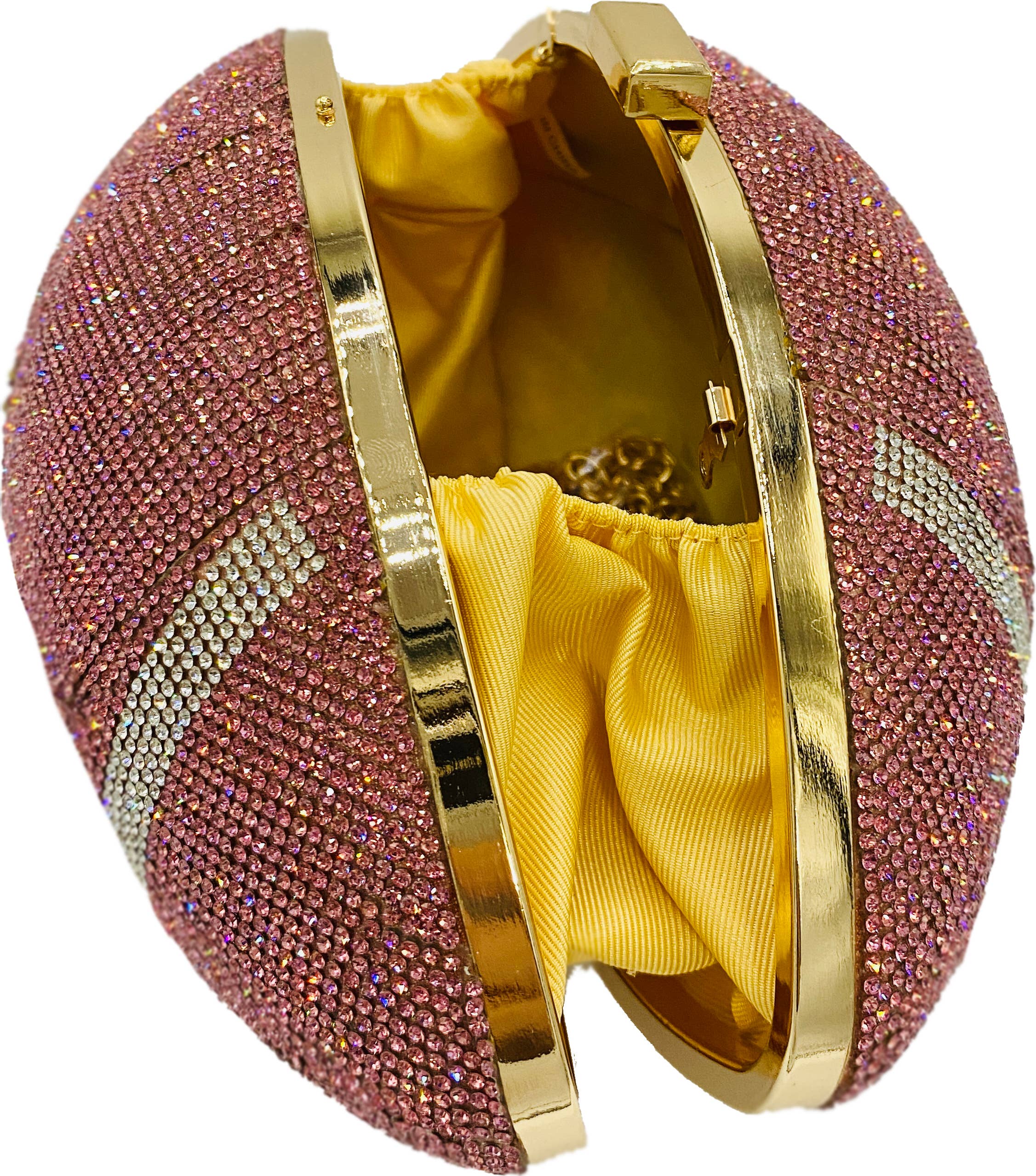 REMOVED BRAND – Engroshandel Crossbodytaske - Dame – Fodboldtasker! Lyserøde & hvide rhinsten brystkræft AWR1