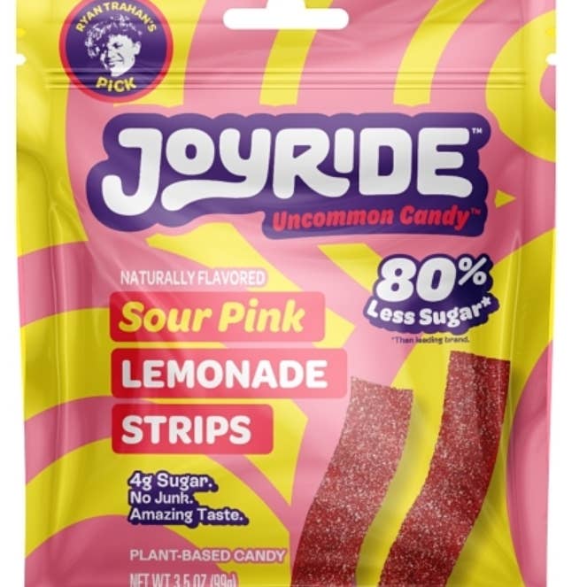 iSweet.ca - Wholesale Gummy - (S1-02) Joyride Sour Pink Lemonade Strips 3.5oz (99g) x 100