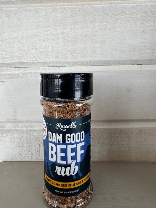 Assaisonnement de Bœuf Dam Good pour la vente par Russell's BBQ