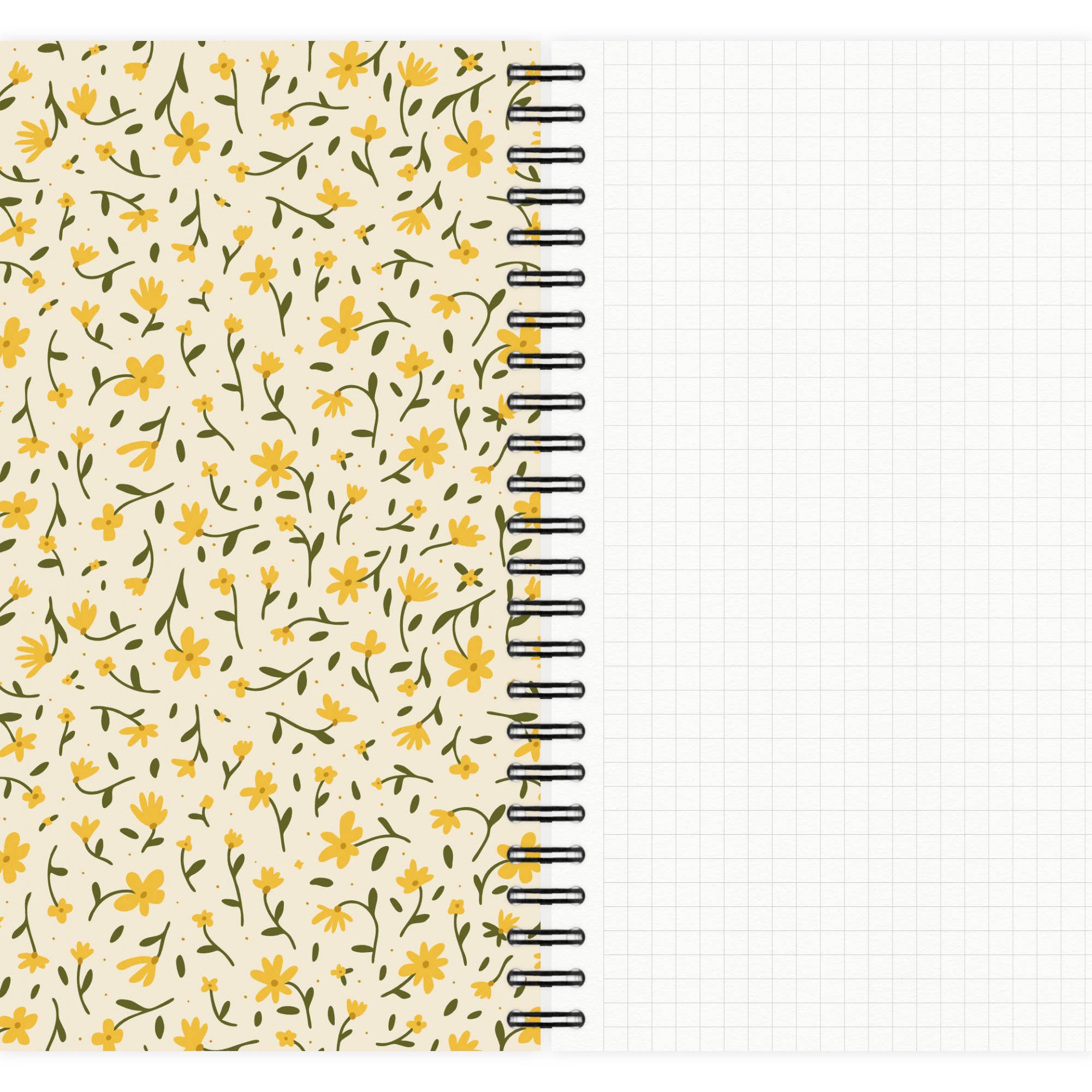 etmamu – Engroshandel Notesbog – Boho blomster mønster No.1 A5 notesbog1