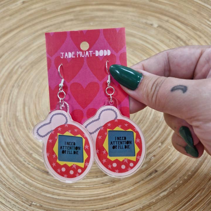 Tamagotchi earrings for wholesale by JADEMUATDODD