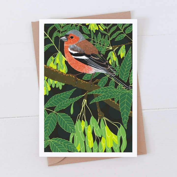 Carte Chaffinch pour la vente par Bird the Artist