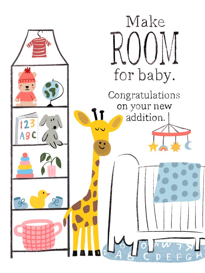 Make Room For Baby Card for wholesale by Little Desk Drawer