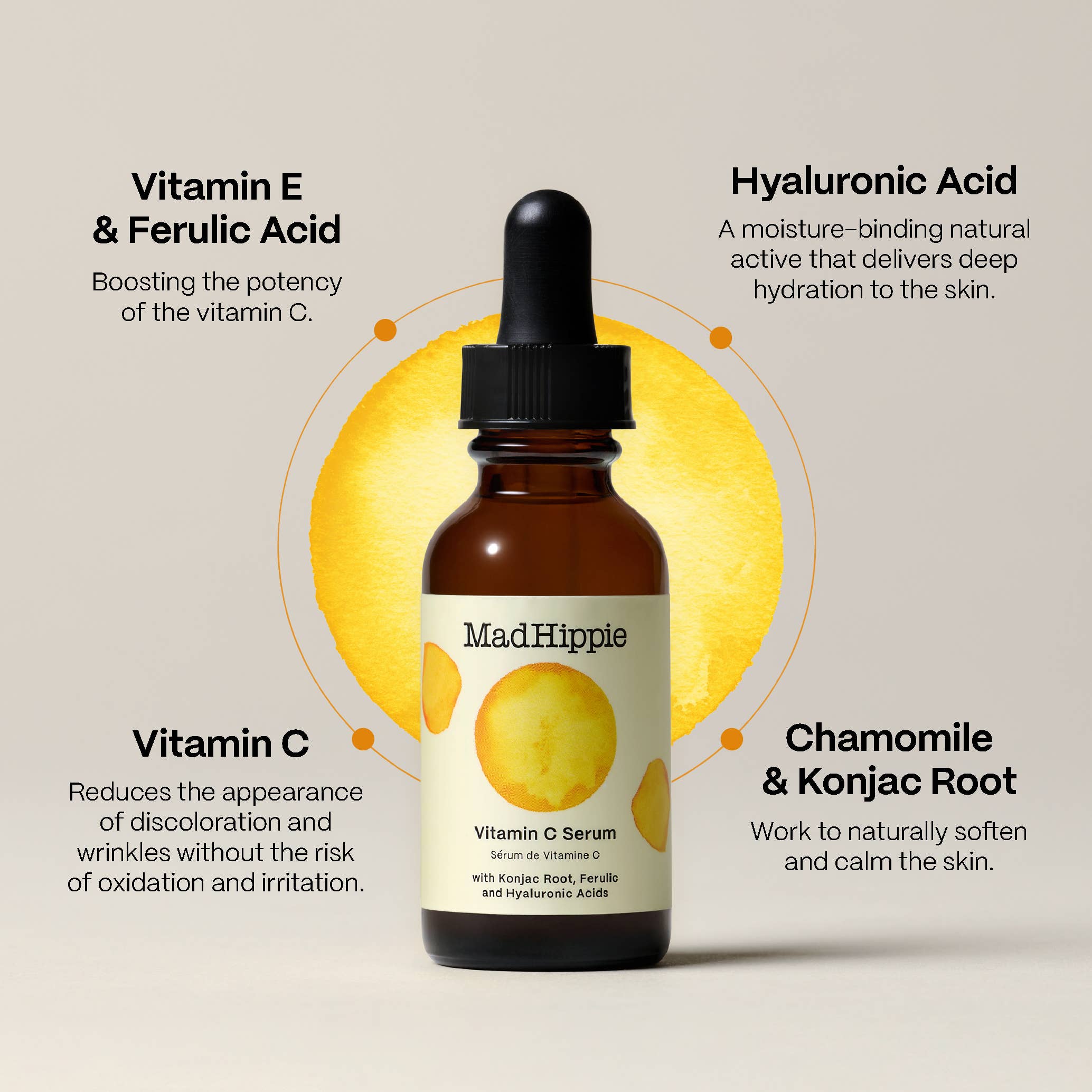 Mad Hippie - Wholesale Facial Serum/Concentrate - Vitamin C Serum - Brightening Natural Skincare 1