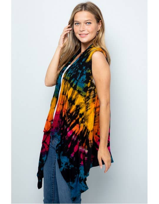 Kathmandu Imports - Vente Veste sans manches – femme - Veste Tie-Dye (TH-397)1