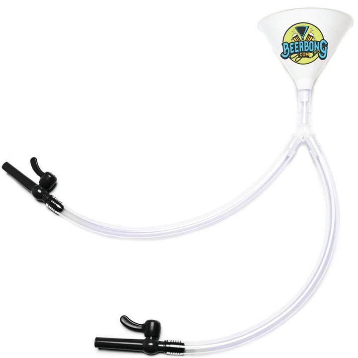 BeerBong .com - Wholesale Beer/Wine Caddy - Double Beer Funnel