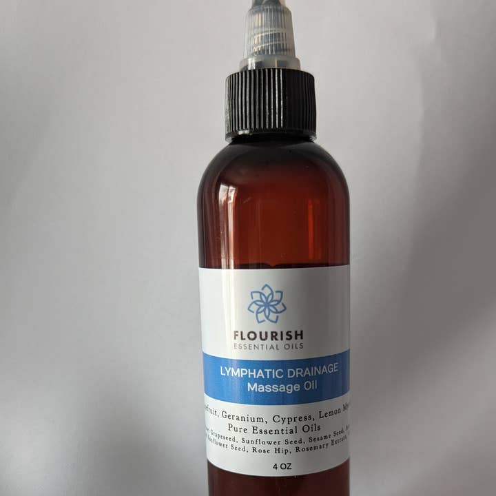 Lymphatic Drainage Massage Oil for wholesale by Flourish Essential Oils